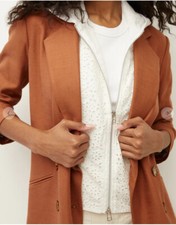 NWT VERONICA BEARD Dickey MARLO HOODIE Lightweight White Eyelet Cotton