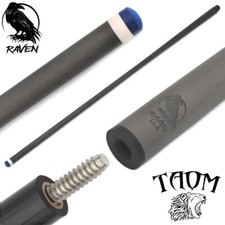 RAVEN Carbon Fiber Pool Cue - Shaft Only 11.8mm, 29" 3/8-10, TAOM Fusion tip