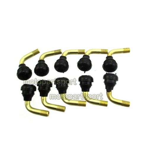 10x PVR70 Tubeless Tire Valve Stems 90° For ATV Pit Dirt Bike Scooter Moped Moto - Picture 3 of 5