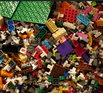 LEGO 1 Pound Bulk All Kinds Pieces Lot Bricks Tires Etc Authentic