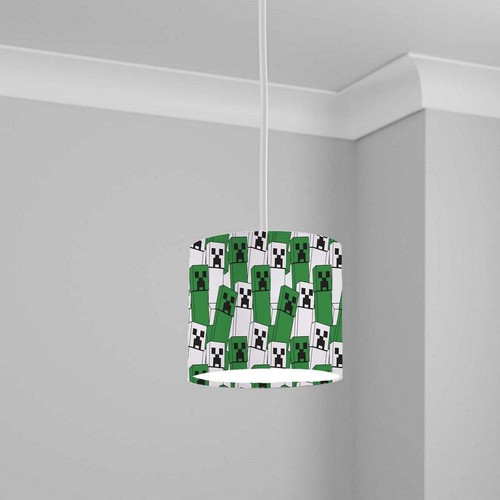 Minecraft Lampshade Kids bedroom gaming creeper Lightshade 20CMX18.5CM - Picture 7 of 9