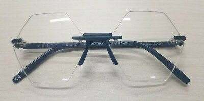 UNIQUE ANDY WOLF TRISTAN col.e HEXAGON RIMLESS EYEGLASSES FRAME 54-18-135 TEAL