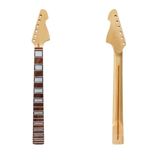 New 24 inch Guitar Neck 22 fret Maple Rosewood Fretboard Block Inlay Glossy