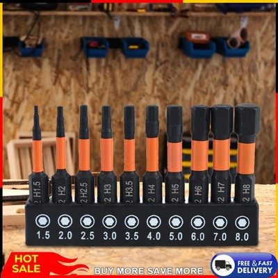 10/20 Pcs Allen Wrench Drill Bit Set S2 Steel Allen Key Drill Bit Set 2 In Long