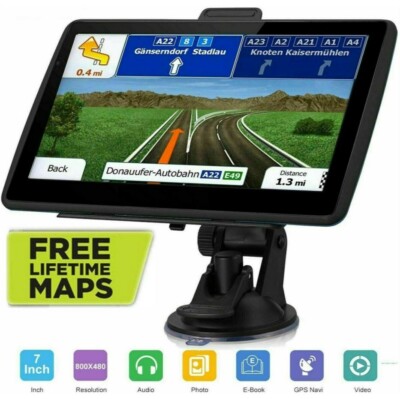 7'' Inch Car & Truck GPS Navigation Navigator Sat Navi 8GB 256MB Canada Mexico US