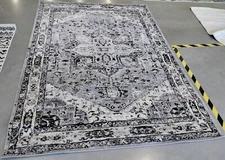 GREY / BLACK 5'-3" X 7'-6" Spot on Rug, Reduced Price 1172765040 BNT852G-5
