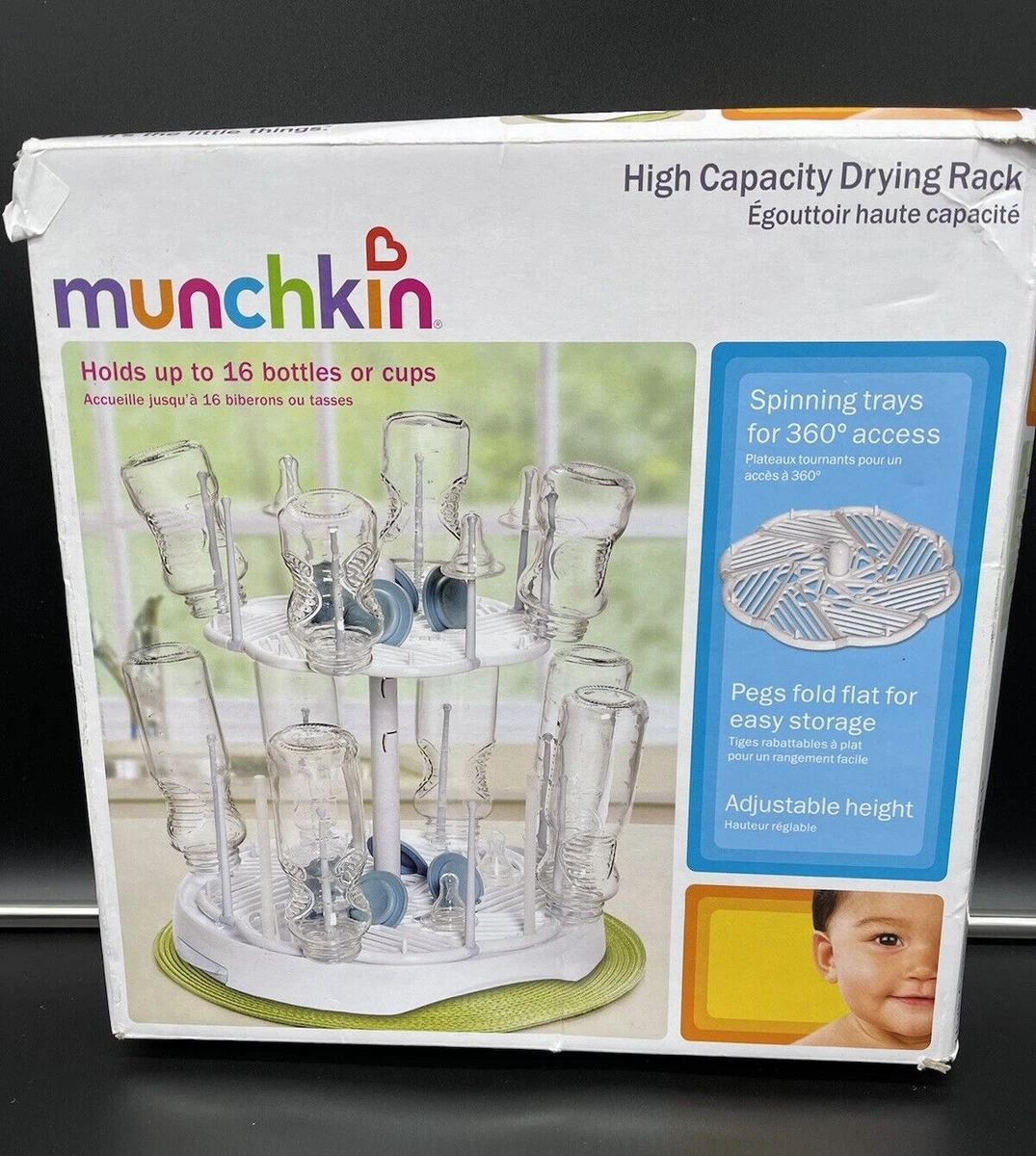 Baby Bottle Rack Dryer, Baby Bottle Rack, Baby Bottle Drying Rack with  Cover, Bottles Storage Box