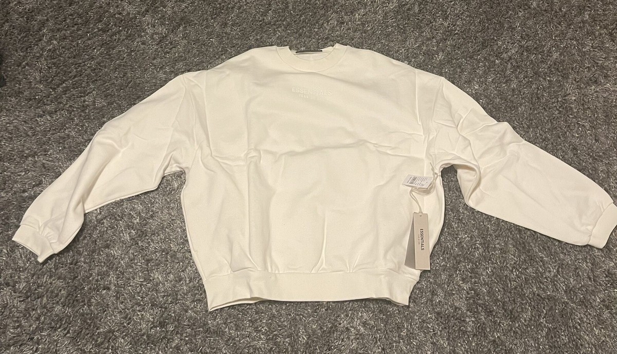 【ESSENTIALS】Essentials Crewneck/Cloud Dancer(192BT232041F) Essentials-Crewneck---Cloud-
