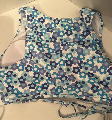 Ninety-Nine Degrees 2 Piece Knot Front Tankini Swimsuit Floral TopXXL Bottoms XL - Picture 6 of 7