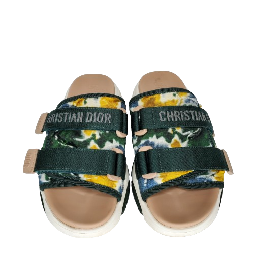 Christian Dior Women's D-Wander Camouflage Chunky Slides Sandals EU 37 US 7 - Imagen 2 de 10