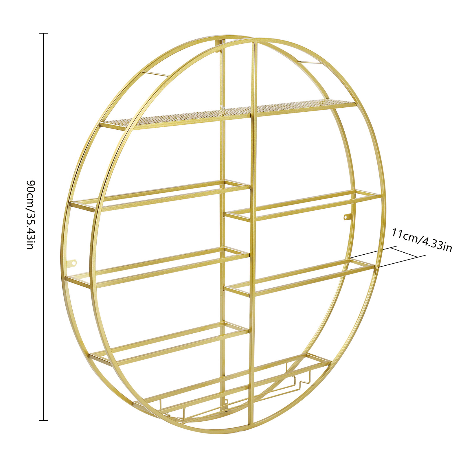 12 Bottles Wall Mounted Wine Bottle Rack Bar Liquor Shelves Shelf