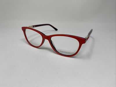 KANGLE EYEWEAR F8888 53/16/140 RED PURPLE CATEYE EYEGLASS FRAME &039