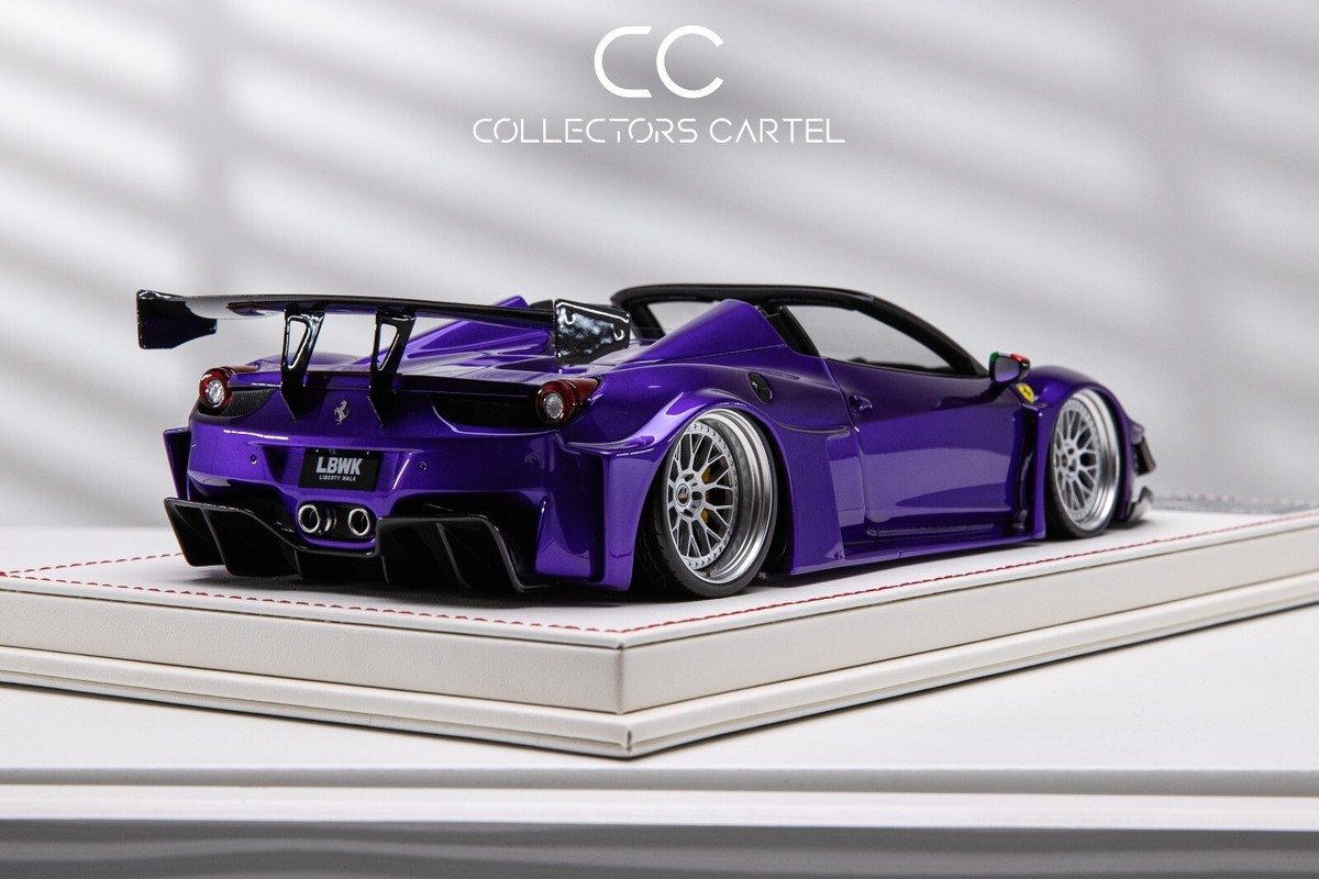 Ferrari 458 Spider LBWK (Purple Metallic) [Davis & Giovanni] 1/18