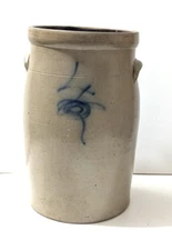 Antique Red Wing 4 Gallon Butter Churn Stoneware Bee Sting