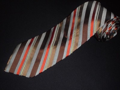 Jhane Barnes Tie Thick Woven Stripe 100 Silk Jacquard Luxury