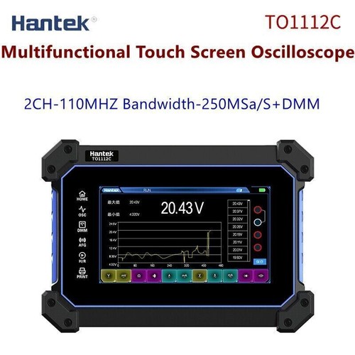 Osciloscopio Tableta Digital Hantek Pantalla Táctil TO1112 TO1112C TO1112D 110 MHz - Imagen 16 de 17