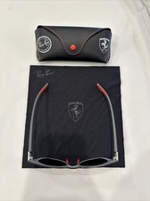 Ray-Ban Scuderia Ferrari RB8368M Limited Edition Dark Carbon Square Sunglasses