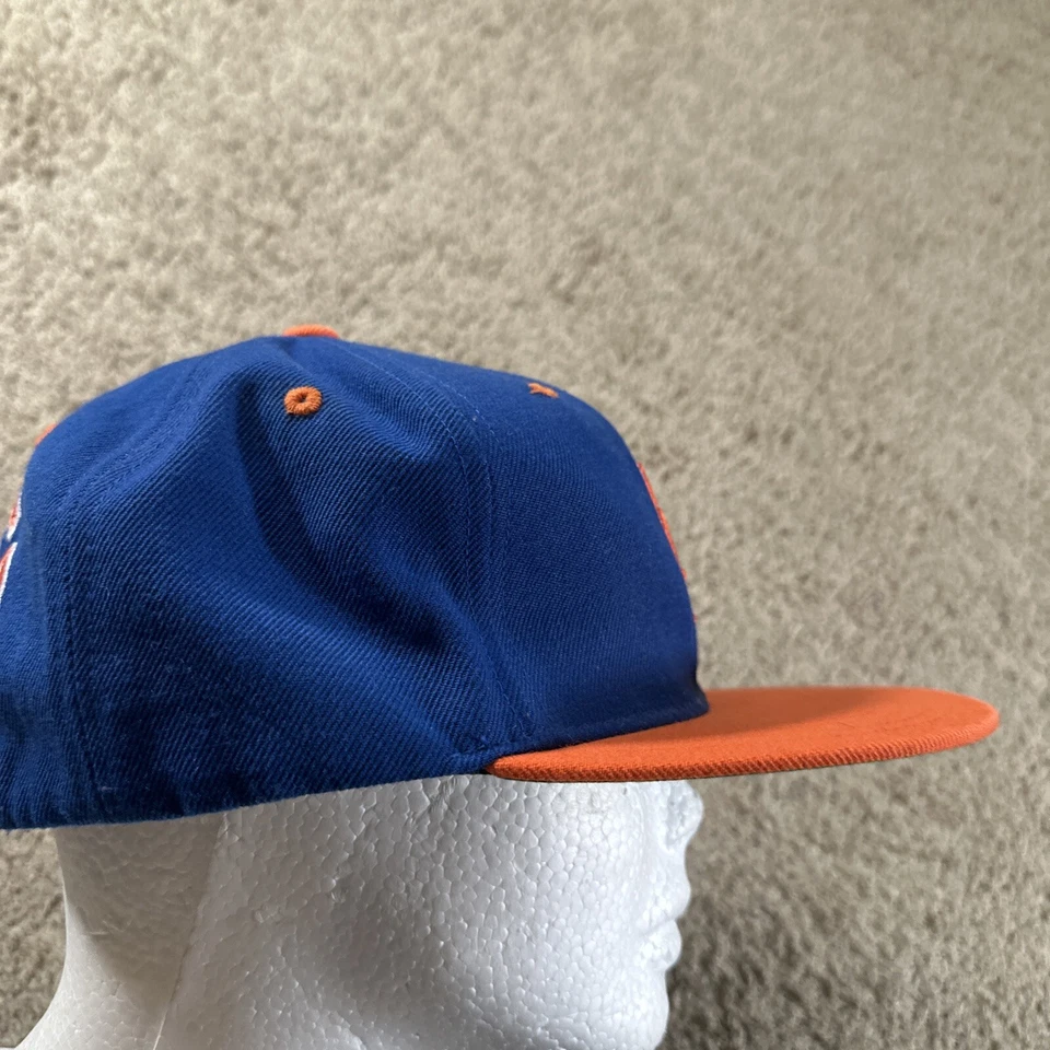 De Colección Gorra Gorra de los Mets de Nueva York Para Hombre Azul Snapback Blockhead American Needle Años 90 MLB Foto 4 de 4