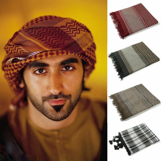 Men Islam Muslim Hijab Turban Arab Headwrap Scarf Shawl Cap Headwear