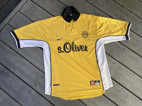 BVB Borussia Dortmund 1998-2000 Vintage Home Jersey Football Soccer Shirt Size M