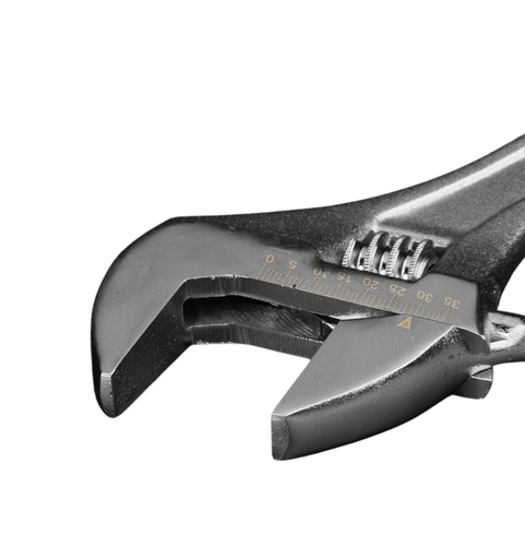 Adjustable Wrench, CR-V, Box end design, Mirror finish, Lifetime Warranty - Picture 5 of 7