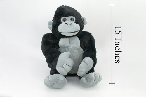 Gorilla Toy, Black, Stuffed Monkey, Plush Toy, Soft, Gift, 15" CA01 BB318 - Bild 3 von 8