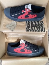 Brand New Boxed Vivienne Westwood Black Orb Trainers Sneakers UK 7 EU 41