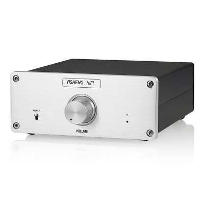 HiFi Stereo RCA / Balanced XLR Switcher Box Audio Preamp Selector Volume Control