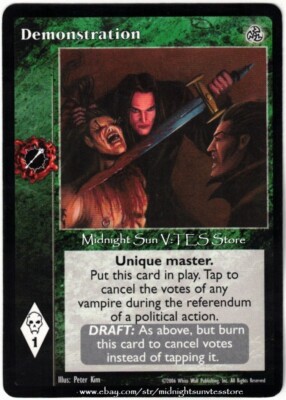 Demonstration Third Edition V:TES VTES Vampire CCG