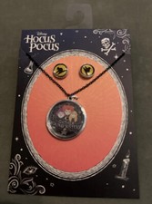 Disney Hocus Pocus Necklace Earring Set NEW. Ages: 12 By Jackmel Jewelry.