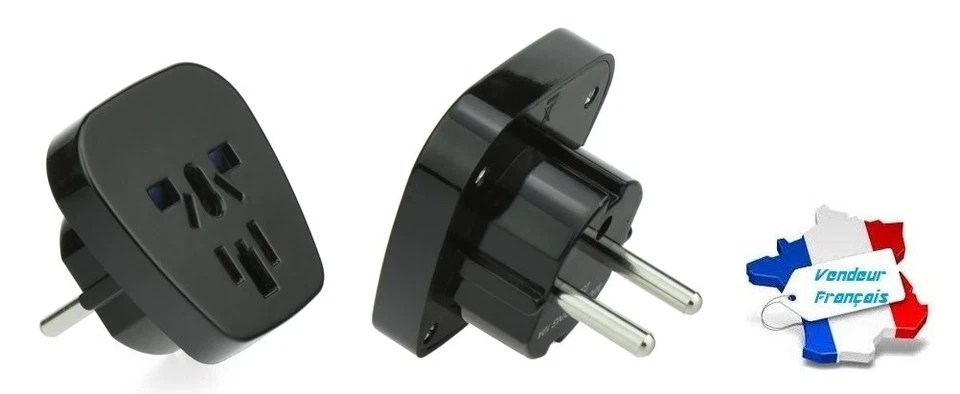 Adapter Für Englischen UK-Stecker Und Chinesischen Stecker ~ J39-9 (Schwarz) - Bild 2 von 4