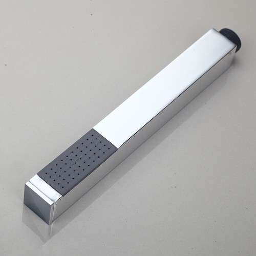 Grifo mezclador de ducha cuadrado ultra delgado LED de baño de 3 vías spray portátil - Imagen 3 de 25