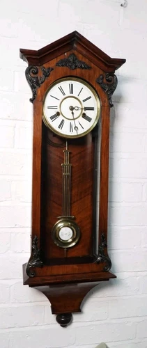 Large Vienna regulator wall clock Early 19thc 