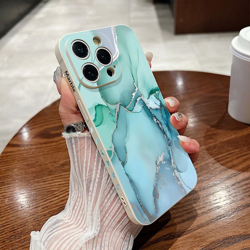Funda de teléfono de mármol para iPhone 16 15 Pro Max 14 13 12 11 7 8 cubierta blanda a prueba de golpes - Imagen 21 de 25