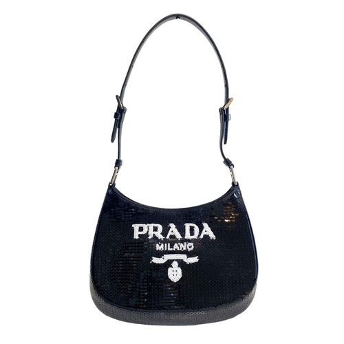 PRADA Prada Cleo Black Sequined Bag