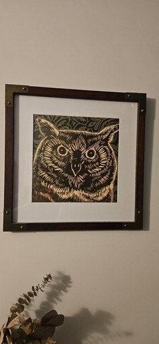 Animal Pictures Framed Wall Art Pictures Trio of Framed Prints Robin Rabbit Owl - Picture 3 of 4