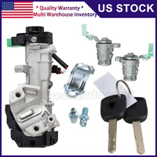 Ignition Switch Cylinder & Door Locks w/ 2 keys For Honda Civic 03-05, 48 chip