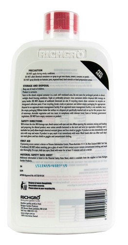 Beat-A-Weed (Natural Herbicide/Weed Killer) Richgro 1L Concentrated - 3L Refill - Picture 2 of 2