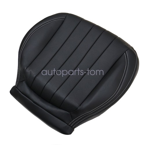 For 2017-2020 Mercedes Benz E350 E400 Driver & Passenger Bottom Seat Cover Black - Picture 6 of 16