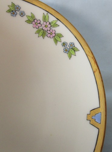 American Belleek by Lenox Art Deco or Nouveau Cake Dessert Set of 13 - Picture 10 of 11