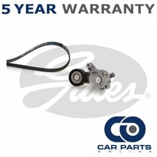 Gates Alternator Belt Kit Pulley Tensioner Fits VW Audi Skoda Seat - GAT5287
