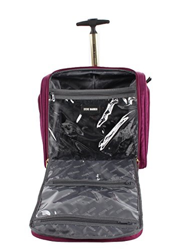 Steve Madden Designer Luggage Collection - 3 Piece Softside Spinner Suitcase Set