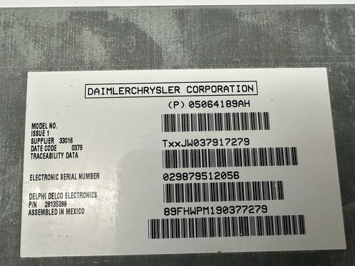 OEM 09-12 Chrysler Town & Country Radio Satellite Receiver Control Module Unit - Picture 3 of 18