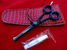 Black 5.5" Quality Hairdressing Hair Scissors/Round Ball Safety Tip 4 Children