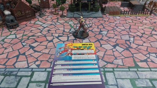 Marvel Crisis Protocol Omega Red painted with cards - Picture 2 of 5