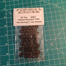 Aurora T-Jet HO silicone tires RST Thin 25 pairs - Please Read