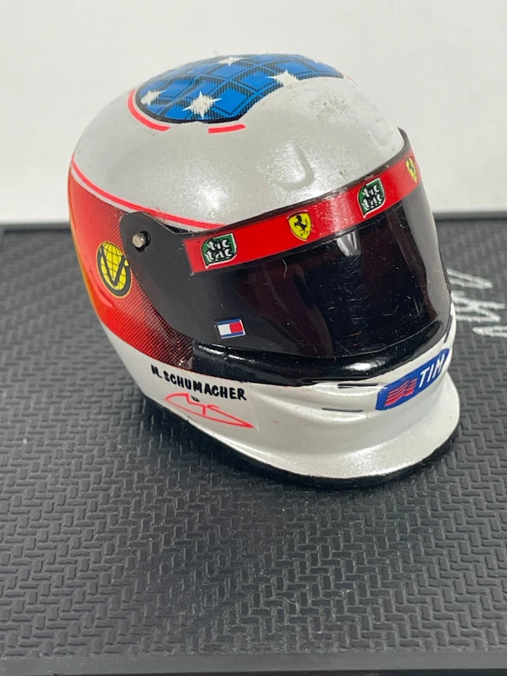 Hot Wheels Racing 1:8 Scale Michael Schumacher 1999 Helmet on Platform - Image 3 of 4