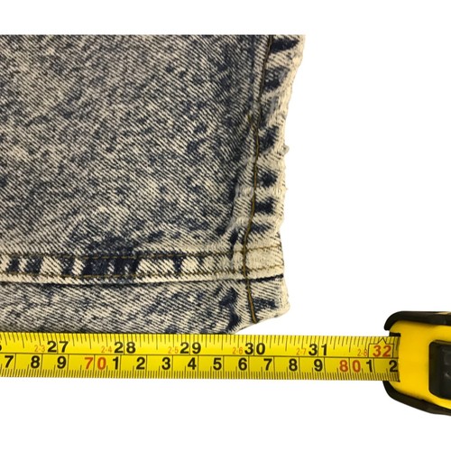 Jeans uomo Levis 506 gamba dritta taglia 36X34 lavaggio acido blu denim linguetta arancione - Foto 7 di 9