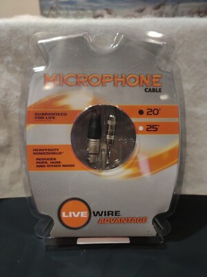 Live Wire Advantage 25 ft XLR Heavy Duty Microphone Cable