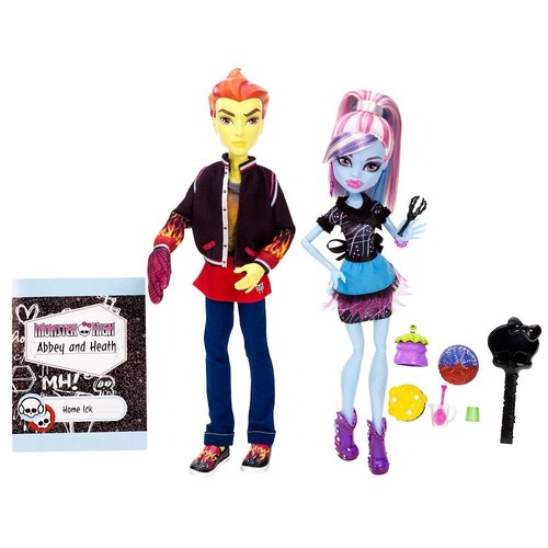 Monster High HOME ICK Doble La Receta HEATH QUEMADURAS Y ABADÍA BOMINABLE 2 Juego de Muñecas - Imagen 5 de 12